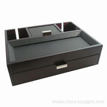 Watch Storage Case with Chrome Hardware, Mahogany Finish